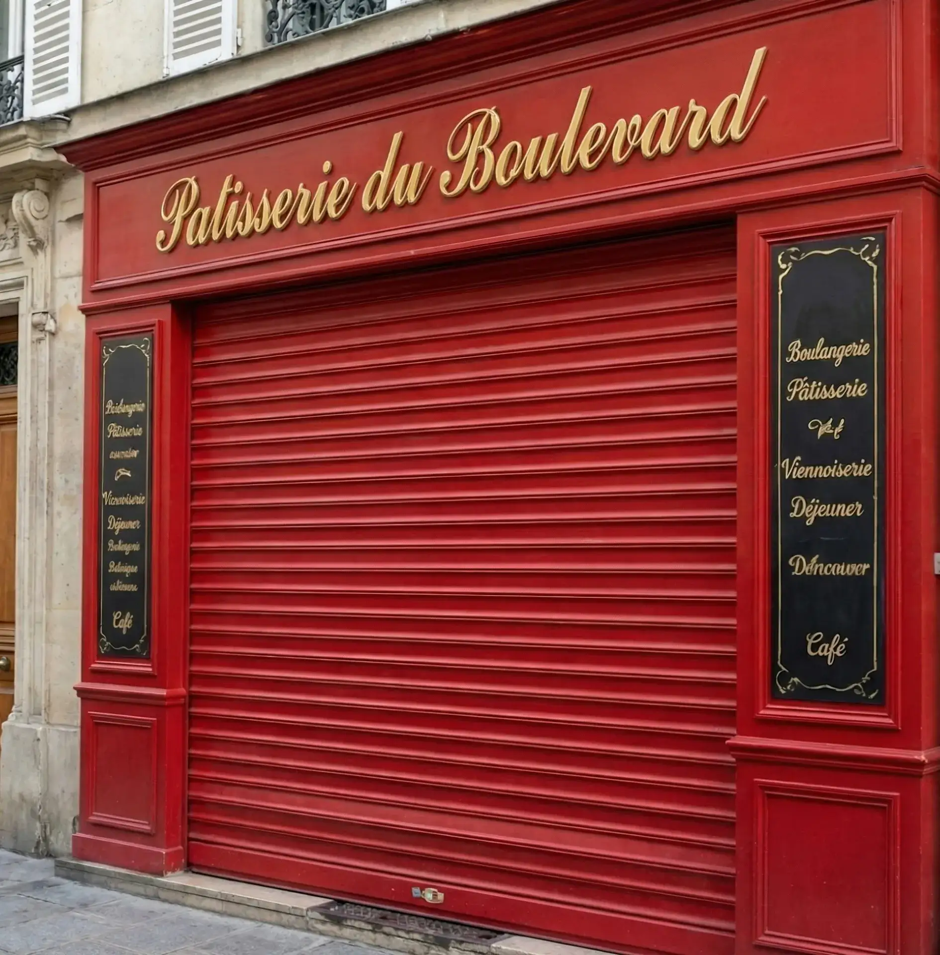 Rideau metallique lames pleines P90 boulangerie a Centre-ville, Aix-en-Provence